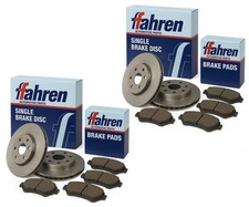 Fahren Front & Rear Brake Discs Set & Pads Fits Nissan Qashqai Renault Kadjar