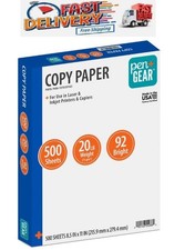 Pen+Gear Copy Paper, 8.5" x 11", 92 Bright, White, 20 lb., 1 Ream (500 Sheets)