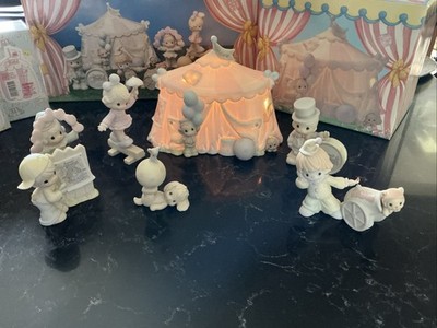 Precious Moments Lighted Sammy s Circus 7 PC Set New In Box Porcelain Figurines