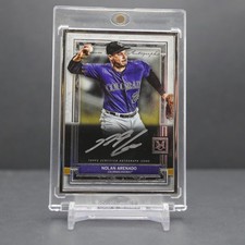 2020 Topps Museum Collection Nolan Arenado Framed Auto Silver Frame /15 #MFA-JS