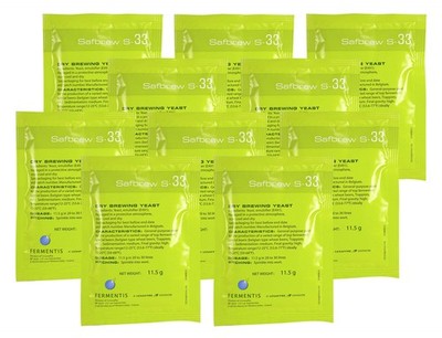 Safbrew S-33 Ale Yeast, 11.5g - 10-Pack