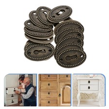 30pcs Keyhole Cover Plate Keyhole Cover Insert Escutcheon Plate