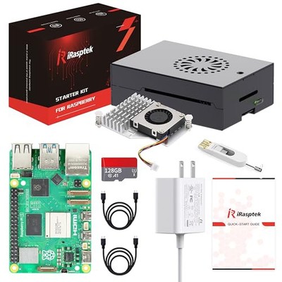 Starter Kit for Raspberry Pi 5 8GB RAM-Pre-Loaded with 128GB Edition Raspberry 