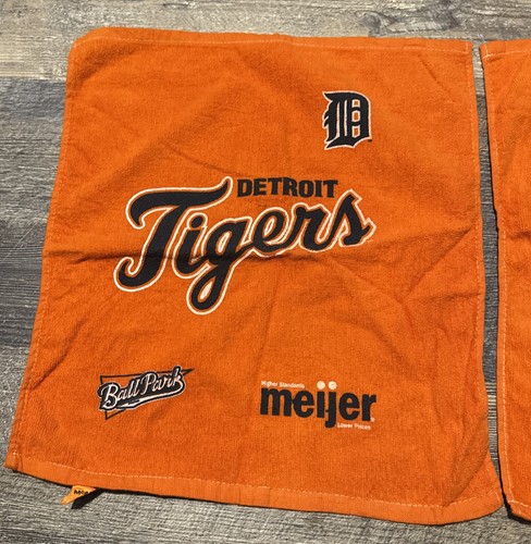 2 Detroit Tigers Baseball Comerica Park Giveaway Rally Towels 14x16 Free SH - Picture 2 of 5