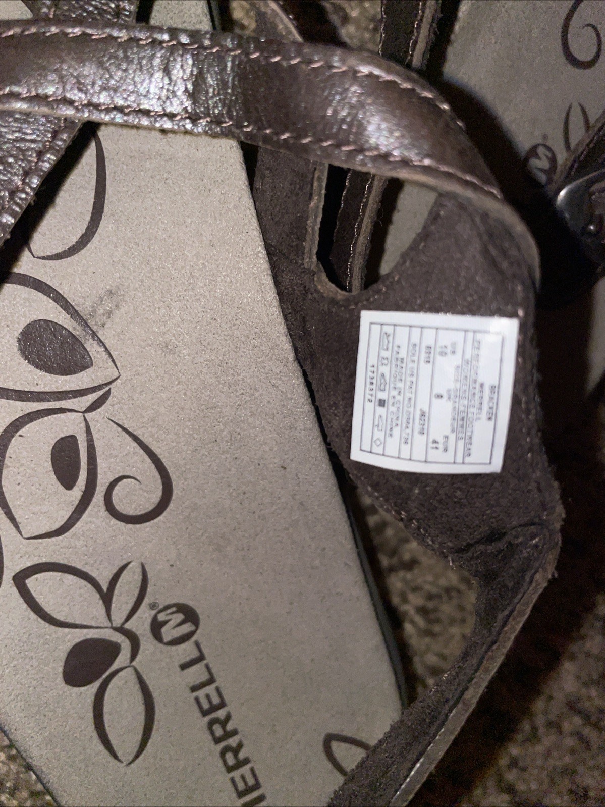 merrell sandali donna marroni slingback taglia 10