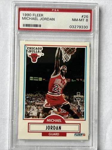 1990-91 Fleer - Michael Jordan #26 PSA 8