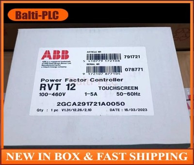 1PC New ABB RVT-12 2GCA291721A0050 POWER FACTOR CONTROLLER Expedited Shipping