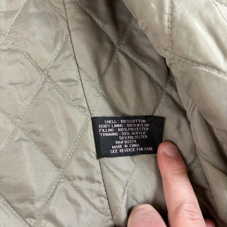 Винтажный жевательная резинка BG куртка женщин средний коричневый вельвет шерпа Peacoat богемное Y2K - Изображение 4 из 4