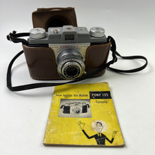 KODAK PONY 135 Camera With Leather Case Vintage I35 Film Camera
