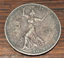 AUSTRIA  SILVER 5 CORONA 1908 FRANZ JOSEPH 60TH ANNIVERSARY OF REIGN