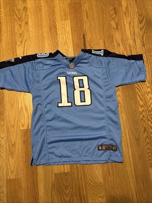 Nike On Field NFL Tennessee Titans Youth Large Jersey Kenny Britt #18