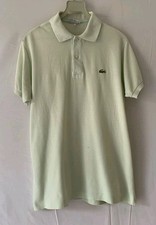 Vintage Chemise Lacoste Polo Shirt Men's Size 5 L Mint Green Made in France 246