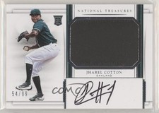 2017 National Treasures Rookie Materials Signatures 54/99 Jharel Cotton Auto z5i
