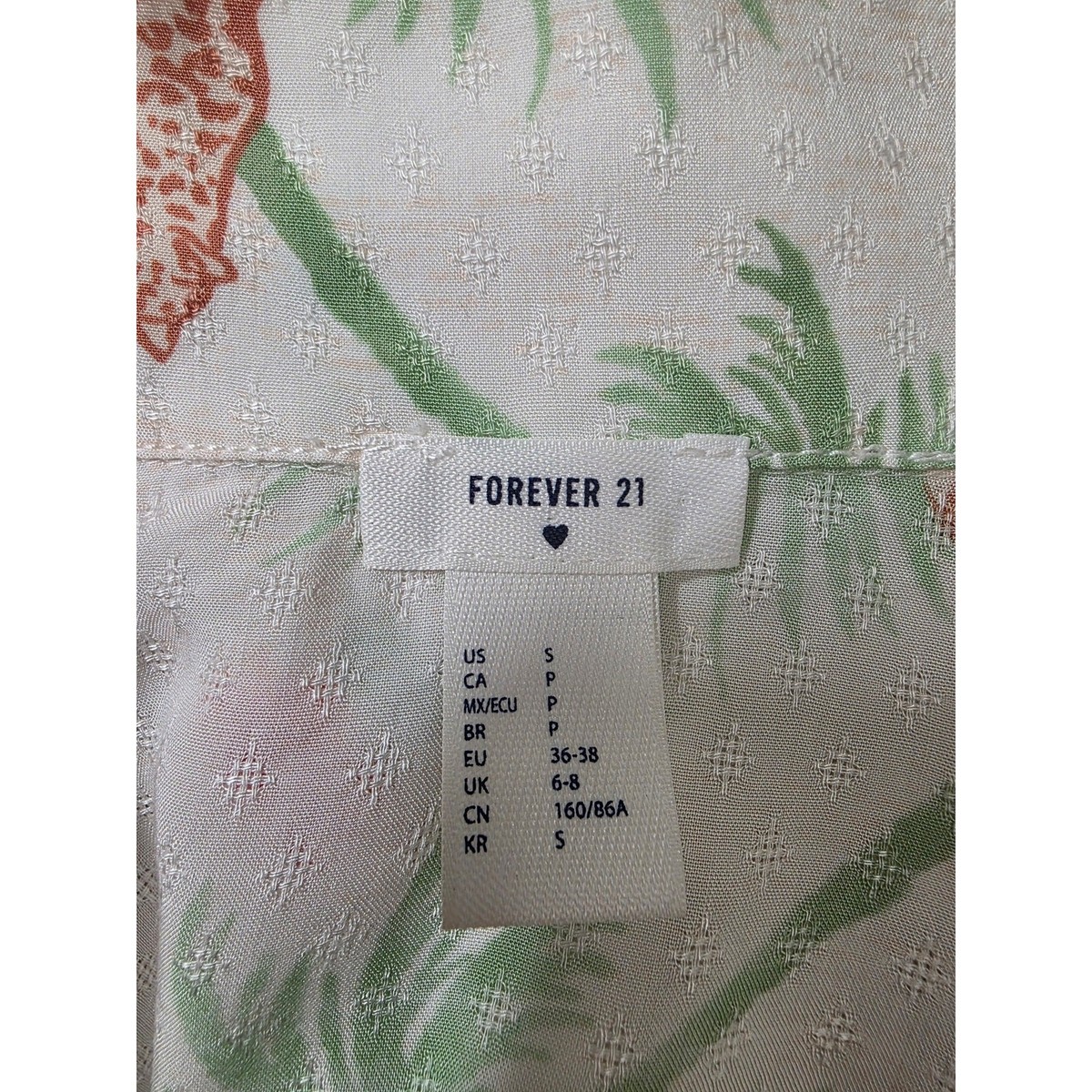 FOREVER 21 Multi Jungle Pattern Sleep Tank View 4