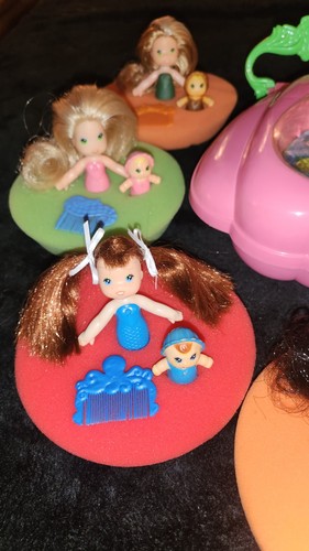 RIESIGES VINTAGE KONVOLUT !!! KENNER SEA WEES MEERJUNGFRAU PUPPEN BABY KÄMME SCHWÄMME MUSCHELKOFFER 1979 - Bild 22 von 24