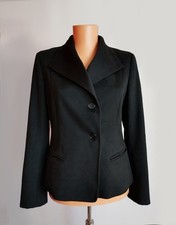 Vintage MAX MARA Camel Hair Blazer - Women's Black Designer Jacket