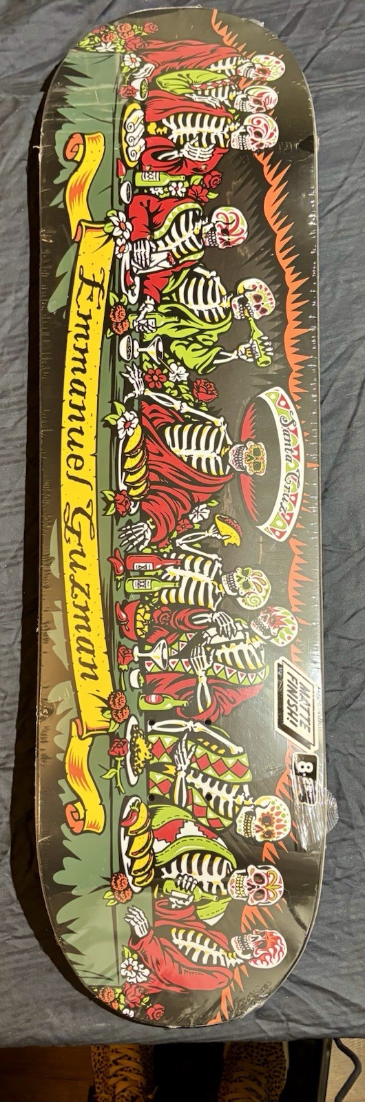 Santa Cruz Emmanuel Guzman Deck Skeleton Graphic Art Theme S