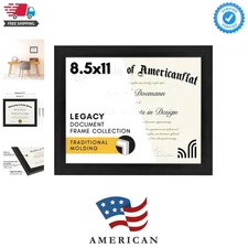 8.5x11 Diploma Frame with Shatter-Resistant Glass - Document Frames with Engi...