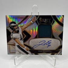 2025 Panini Select Jake Elliott Silver Patch Auto /249 Eagles #SME-JET