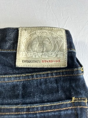 Y2K Evisu Genes Jeans Size 30 Black Seagull