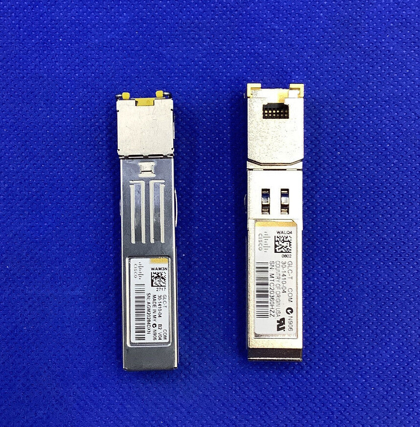 GLC-T Cisco 1000BASE-T SFP+ RJ-45 30-1410-03 or 30-1410-04