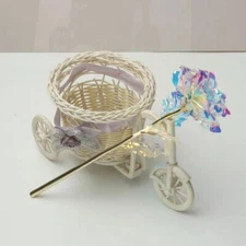 Romantic Artificial Gold Foil Rose Valentines Day Rose Flower Home Wedding Decor