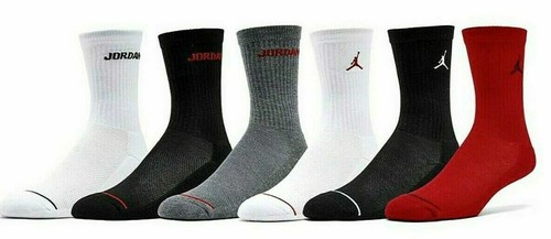 6 Pairs Nike Jordan Kids QUARTER CREW SOFT BLACK Socks Shoe 10C-3Y 3Y-5Y 5Y-7Y - Picture 21 of 32