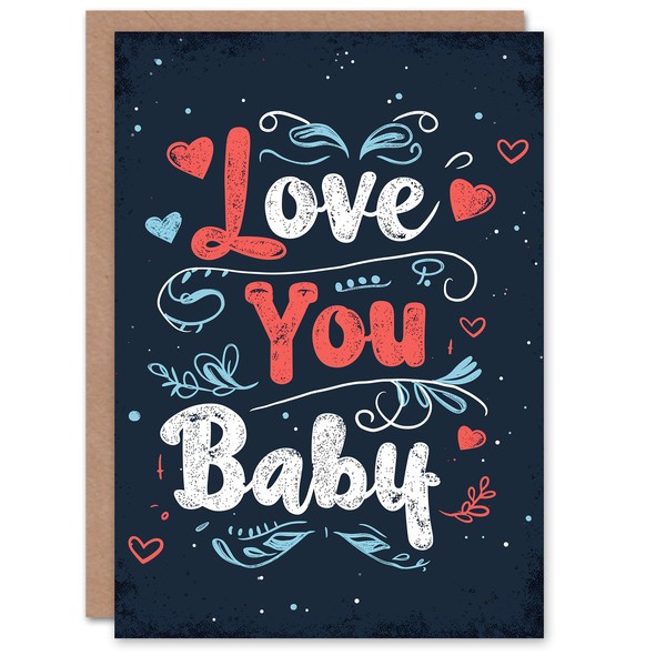 Ich Liebe Dich, Blumen-Herz-Design, Jahrestag, Valentinstag Valentinskarte-image