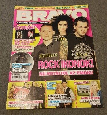 Bill Kaulitz (Tokio Hotel), Chester Bennington magazine cover (A/4, 1 page)