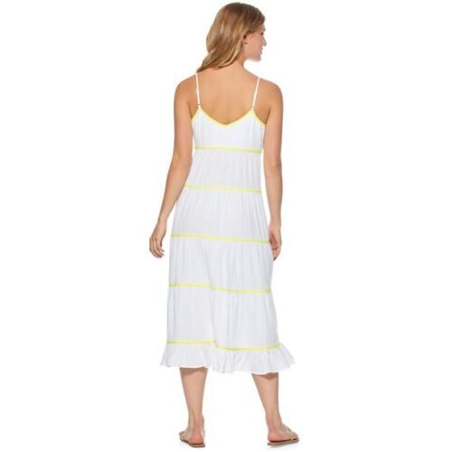 Scoop Women's Ruffle Hem Summer beach cotton bohemian Seamed Midi & maxi Dress - Picture 27 of 35