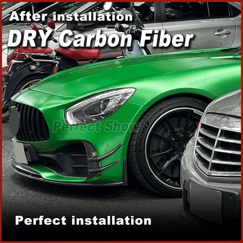 Für Mercedes Benz AMG GT R 16-19 Carbon Front Splitters Flaps Stoßstangen Canard - Bild 5 von 11