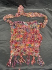 Vintage boho silk handbag made in Napal