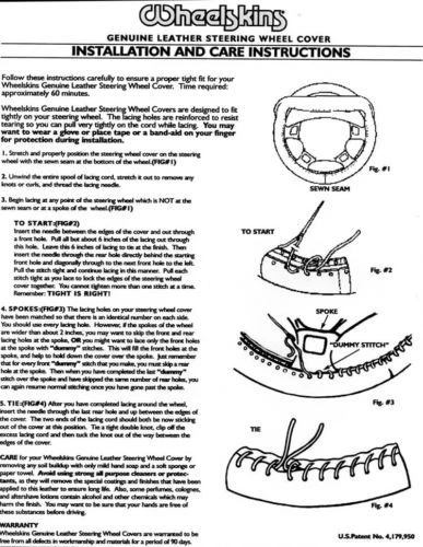 Sand 15 3/4 x 3 7/8 Leather Steering Wheel Cover For Ford & Lincoln  - Image 3 of 4