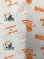 Fabrique Innovations- 1 Yard 42 Wide Fabric - tenn 046 (1754) Orange White Fabrique Innovations- 1 Yard 42 Wide Fabric - tenn 046 (1754) Orange White