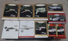 STAR TREK Hallmark Ornament LOT (10) RARE Klingon Battle Cruiser plus