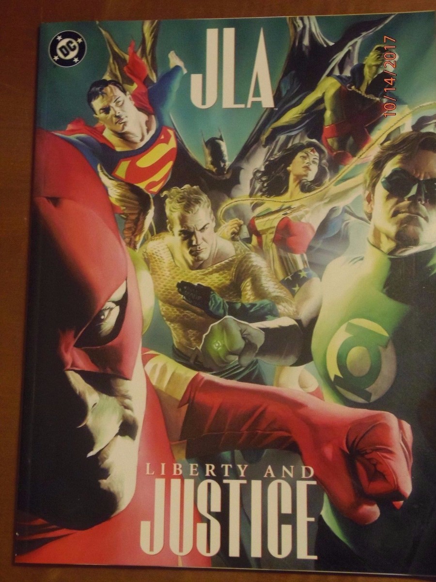 JLA LIBERTY & JUSTICE TPB SOFTCOVER Treasury Size Alex Ross w