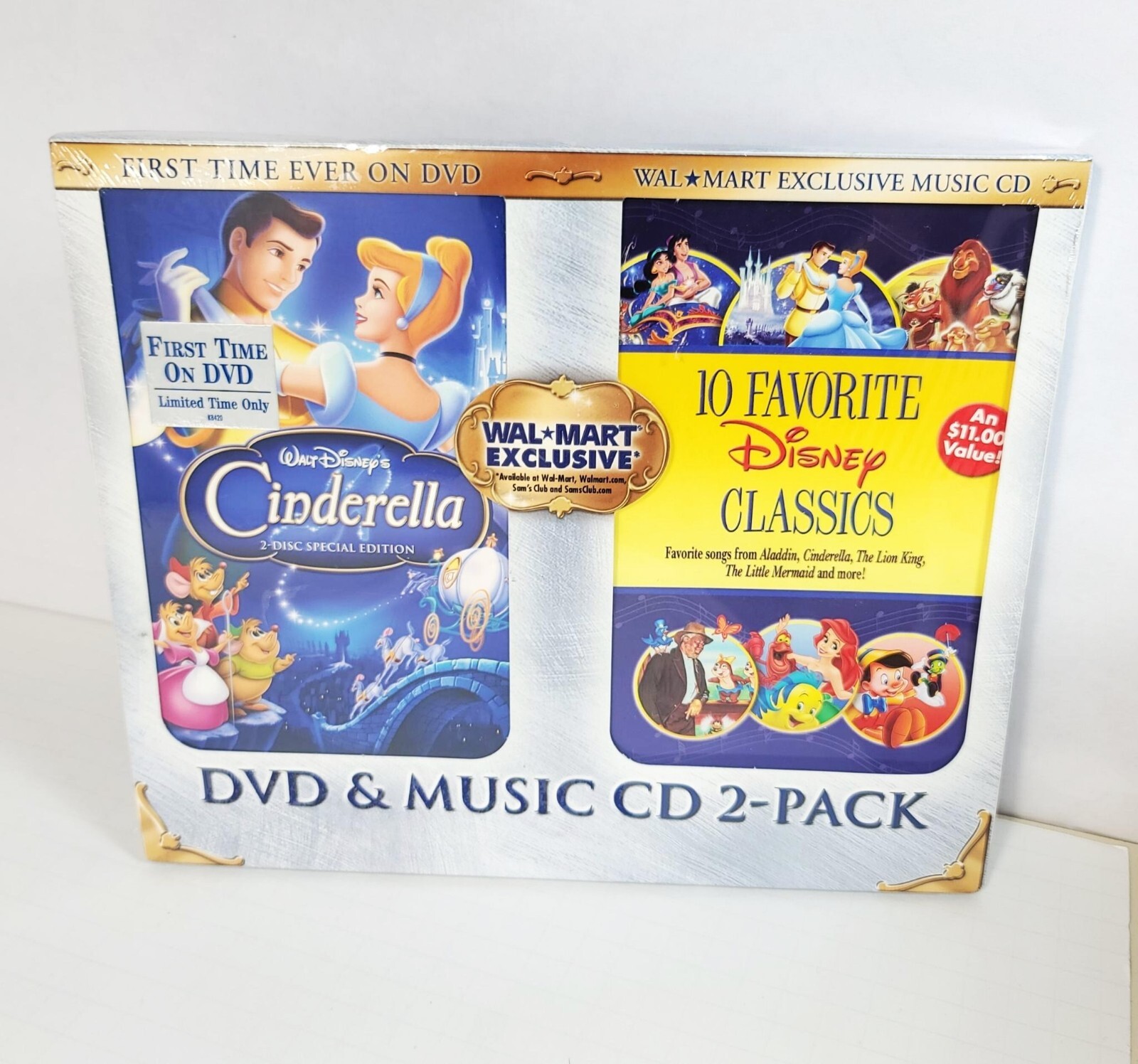 Walt Disney’s Cinderella DVD & Music CD 2-Pack Walmart Exclusive (NEW ...
