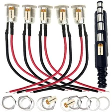 5.5 X 2.1 Mm 10a Dc Power Jack Socket Dc099 30v Threaded Female Mount Connector 