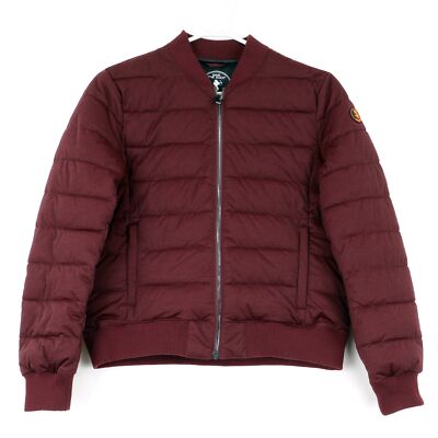 Save The Duck Quilted Packable Puffer Bomber Jacket, $278, Medium, Dahlia Purple