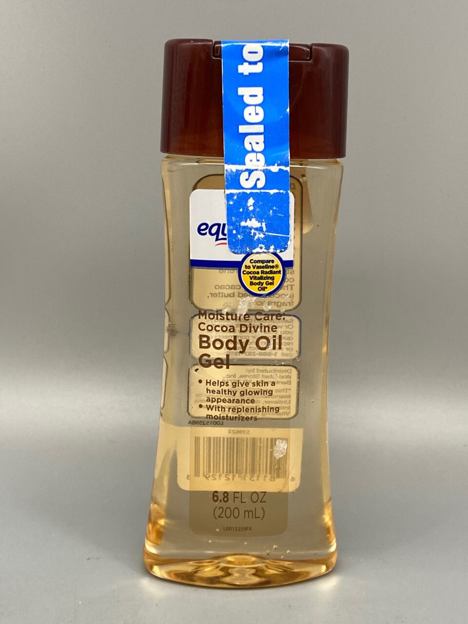 Equate Moisture Care Cocoa Divine Body Ge l Oil 6.8 oz x 2 PACK