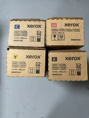 Genuine New OEM Black Cyan Magenta Yellow Xerox Toner Versant 80 180 280 Presses