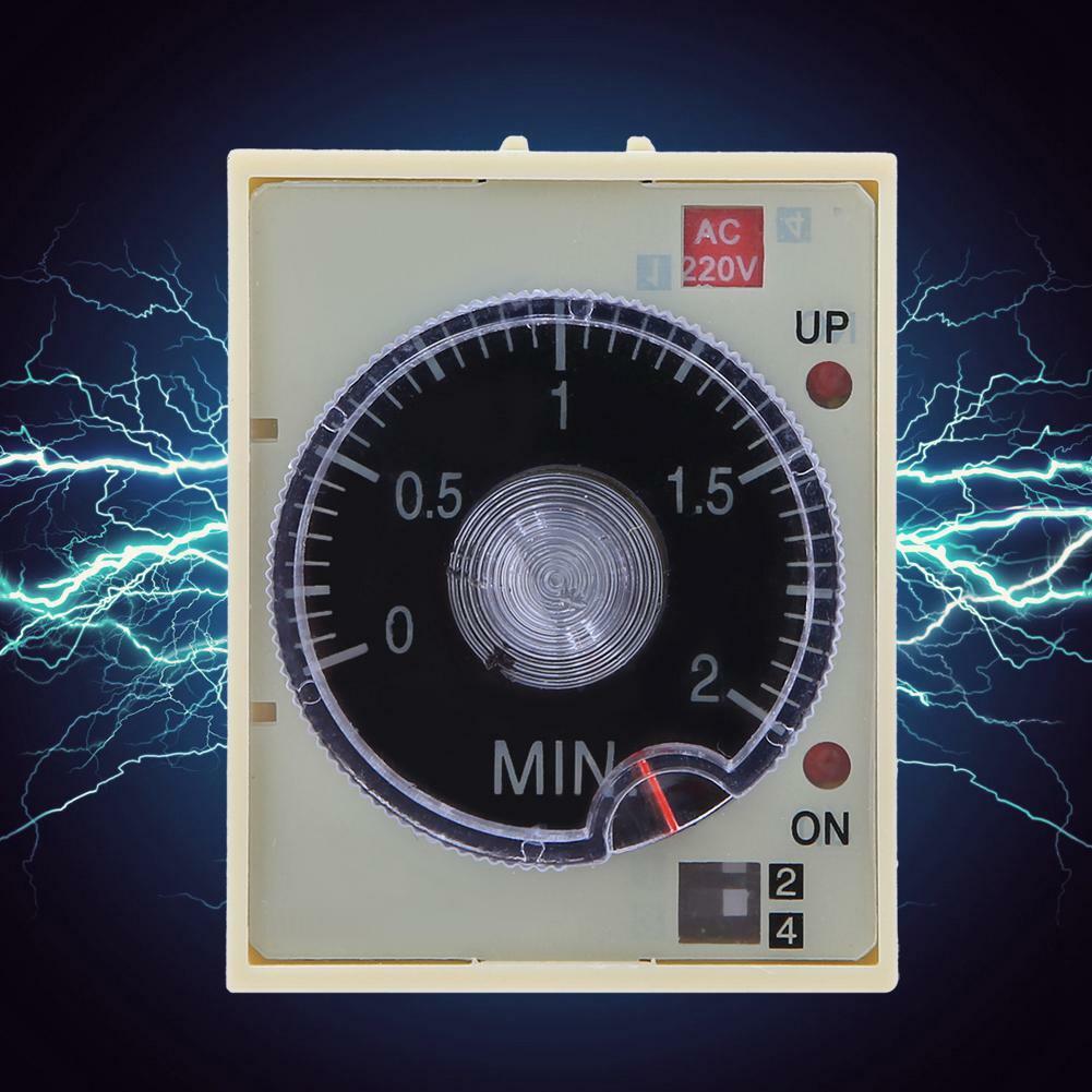 ST3PA-F AC220V Knob Control Power On Time Delay Relay Timer  2min/20min/2h/12h