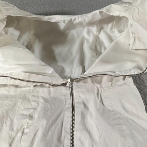 Camiseta de vestir Theory blanca para mujer talla 0 manga corta hasta la rodilla cremallera - Imagen 11 de 14