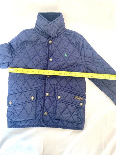 Jacket for Kids Ralph Lauren, Blue, Size 6 Youth, Unisex, Detachable Hooded, Qui - Picture 7 of 9