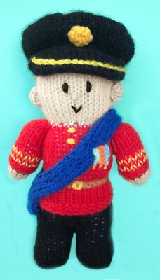 STRICKANLEITUNG - Königsfamilie Prinz William Jubiläum 23 cm weiches Plüschtier Queen Spielzeug
