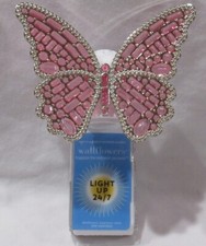 Bath Body Works Wallflower Fragrance Plug PINK GEMS GOLD BUTTERFLY Nightlight