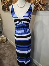 Nwt I.N. Studio Women's Striped Maxi Dress - Size L