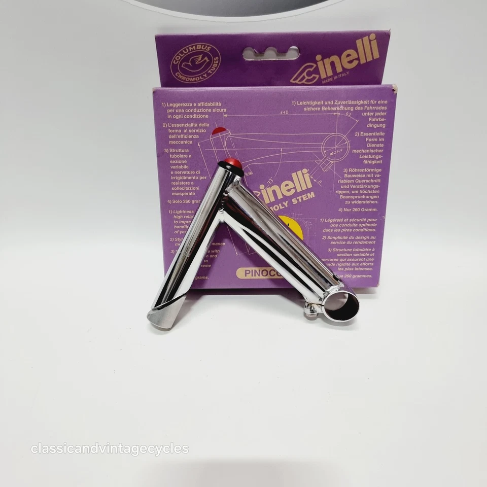 NOS Cinelli Columbus Steel Pinocchio 1" Inch Quill Stem 130mm x 26mm - Image 2 of 4