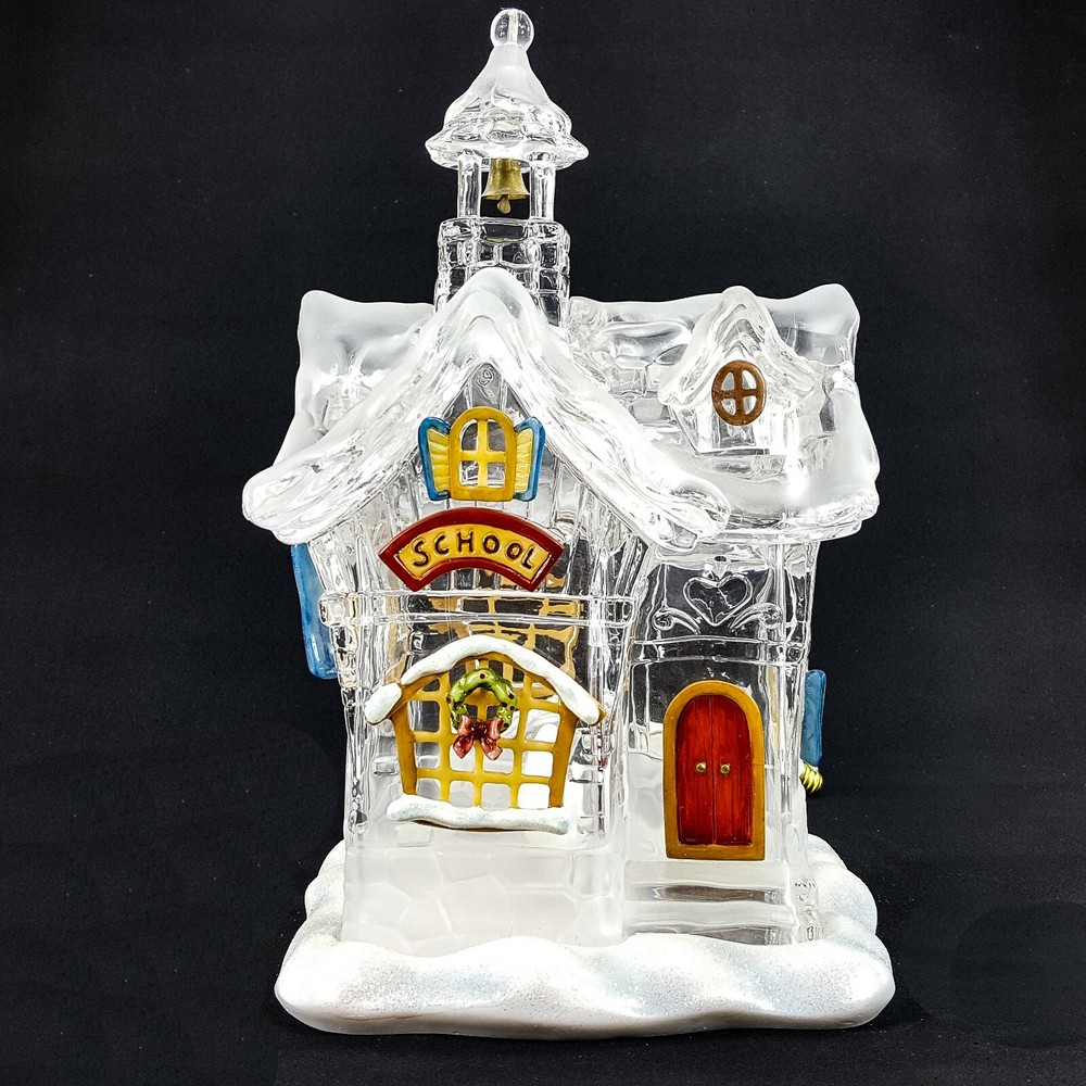 Frostville Village Ice Schoolhouse 10.5" Lighted Building - Thumbnail 3