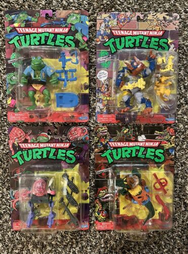 Teenage Mutant Ninja Turtles Lot Action Figures Playmates Genghis Wingnut Krang - Picture 1 of 2